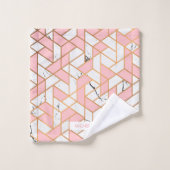Geometrisches Muster Badhandtuch Set (Waschlappen)