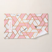 Geometrisches Muster Badhandtuch Set (Handtuch)