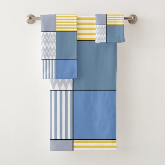 Geometrisches Muster Badhandtuch Set (Insitu)