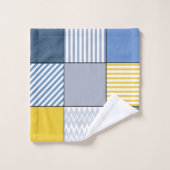 Geometrisches Muster Badhandtuch Set (Waschlappen)