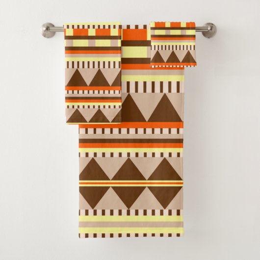 Geometrisches Muster Badhandtuch Set (Insitu)