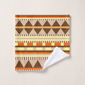 Geometrisches Muster Badhandtuch Set (Waschlappen)