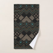 Geometrisches Muster Badhandtuch Set (Handtuch)