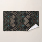 Geometrisches Muster Badhandtuch Set (Handtuch)