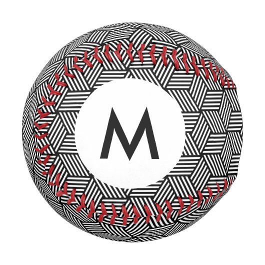 Geometrisches Muster Baseball (Vorderseite Links)