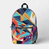 geometrisches Muster Bedruckter Rucksack (Vorderseite)