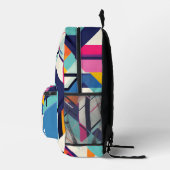 geometrisches Muster Bedruckter Rucksack (Rechts)