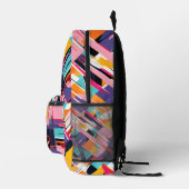 geometrisches Muster Bedruckter Rucksack (Rechts)