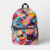 geometrisches Muster Bedruckter Rucksack (Vorderseite)