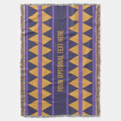 Geometrisches Muster, benutzerdefinierte Wurfdecke Decke (Vorderseite Vertikal)