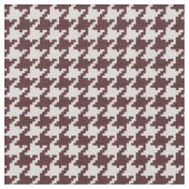 Geometrisches Muster Browns und des weißen Stoff (Nahaufnahme)