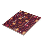 Geometrisches Muster-Burgundy des Retro-Modells de Fliese (Seite)
