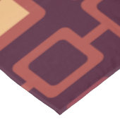 Geometrisches Muster-Burgundy des Retro-Modells de Tischdecke (Schrägansicht)