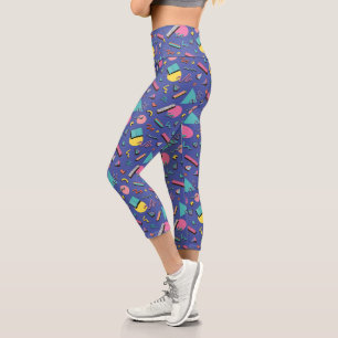 geometrisches Muster Capri Leggings