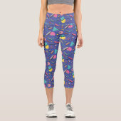 geometrisches Muster Capri Leggings (Vorderseite)