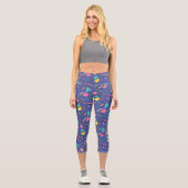 geometrisches Muster Capri Leggings (Vorderseite)