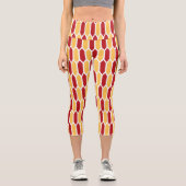 Geometrisches Muster Capri Leggings (Vorderseite)