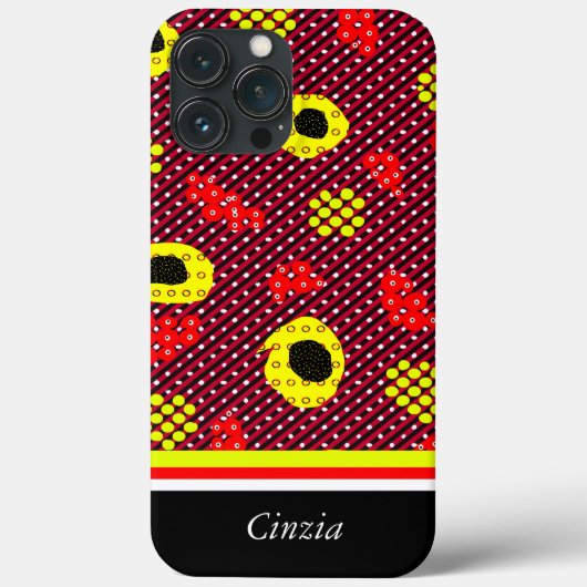 Geometrisches Muster Case-Mate iPhone Hülle (Rückseite)