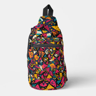 geometrisches Muster Crossbody Bag