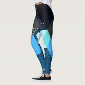 Geometrisches Muster Damen Leggings (Links)