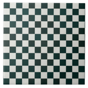 Geometrisches Muster dekorativ dunkelgrün groß Fliese