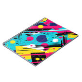 Geometrisches Muster der 80er Jahre Notizblock (Linke Seite)