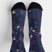 geometrisches Muster der 90er Jahre Socken (Oben)
