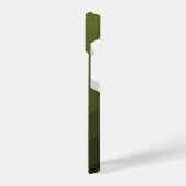 geometrisches Muster der Artengrüngefälle iPhone Hülle (Linke Seite)