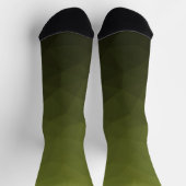 geometrisches Muster der Artengrüngefälle Socken (Oben)