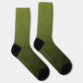 geometrisches Muster der Artengrüngefälle Socken (Rechts)