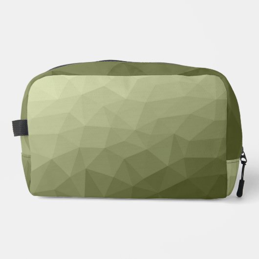 geometrisches Muster der Artengrüngefälle Waschbeutel (Vorderseite)