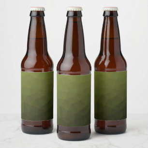 geometrisches Muster der Artenrochen Bierflaschenetikett