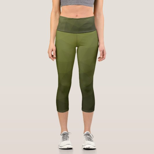 geometrisches Muster der Artenrochen Capri Leggings (Vorderseite)