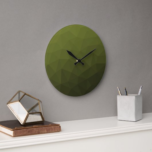 geometrisches Muster der Artenrochen Große Wanduhr (Büro)