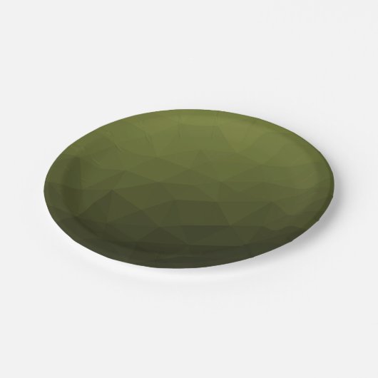 geometrisches Muster der Artenrochen Pappteller (Schrägansicht)