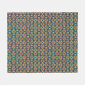 Geometrisches Muster der Azteken Fleecedecke (Vorderseite (Horizontal))