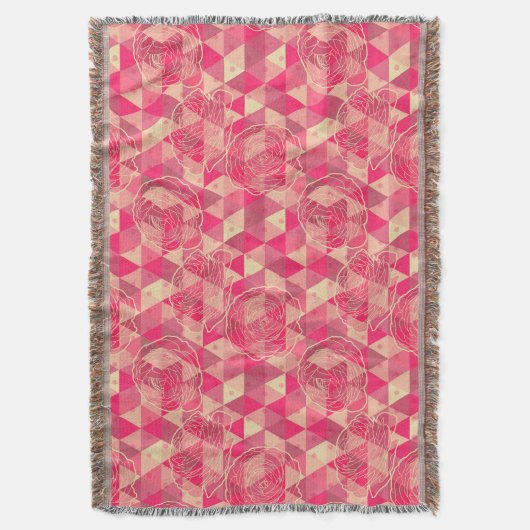 Geometrisches Muster der Blume Decke (Vorderseite Vertikal)