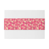 Geometrisches Muster der Blume Einladungsbanderole (Rückseitenbeispiel)