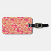 Geometrisches Muster der Blume Gepäckanhänger (Vorderseite horizontal)