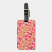 Geometrisches Muster der Blume Gepäckanhänger (Vorderseite vertikal)