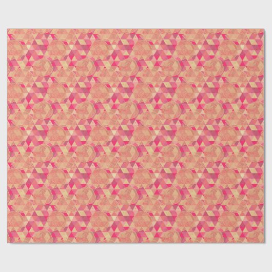 geometrisches Muster der Blume Geschenkpapier (Flach)