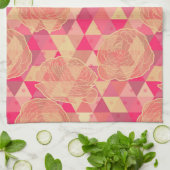 Geometrisches Muster der Blume Geschirrtuch (Gefaltet)