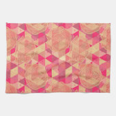 Geometrisches Muster der Blume Geschirrtuch (Horizontal)