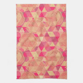 Geometrisches Muster der Blume Geschirrtuch (Vertikal)