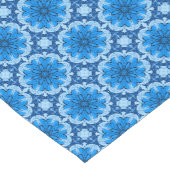 Geometrisches Muster der Blume in den Farbtönen vo Kurzer Tischläufer (Ecke)