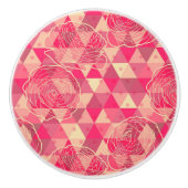 Geometrisches Muster der Blume Keramikknauf (Vorderseite)