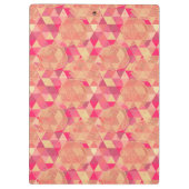 Geometrisches Muster der Blume Klemmbrett (Rückseite)