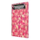 Geometrisches Muster der Blume Mini Klemmbrett (Gewinkelt2)