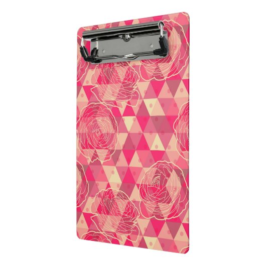 Geometrisches Muster der Blume Mini Klemmbrett (Gewinkelt2)