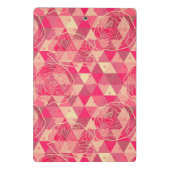 Geometrisches Muster der Blume Mini Klemmbrett (Rückseite)